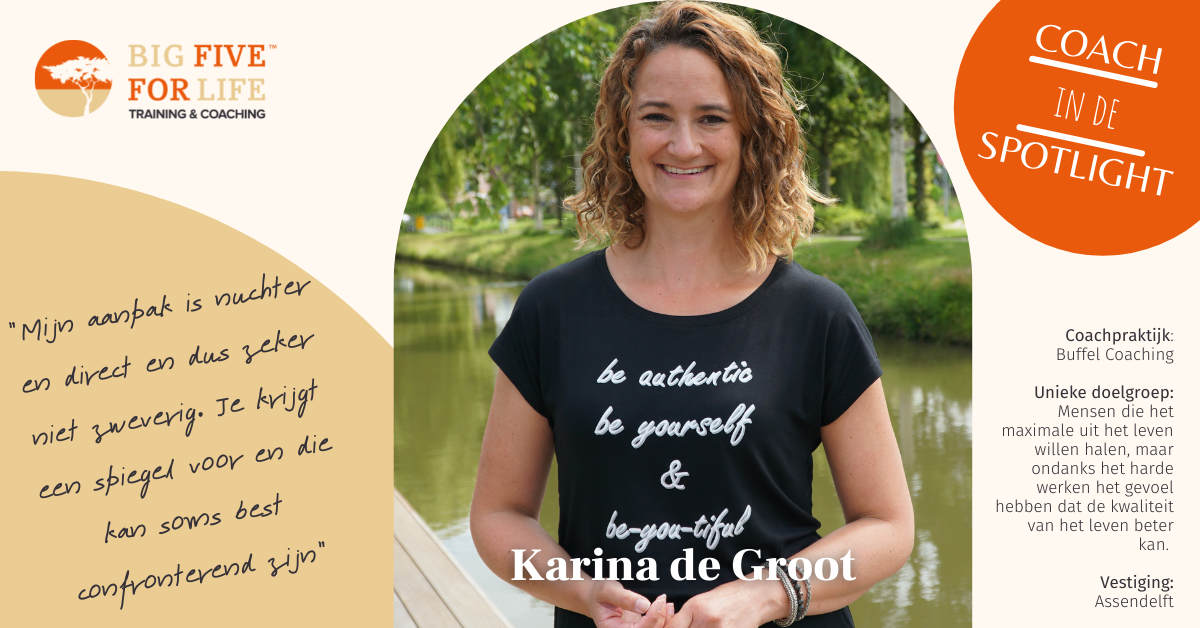 Karina de Groot Big Five for Life coach
